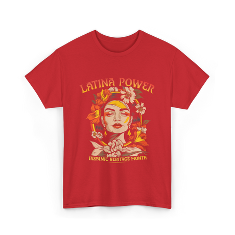 Latina Power Hispanic Heritage T-Shirt - Red