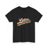 Latina Retro Woman Latina T-Shirt - Black