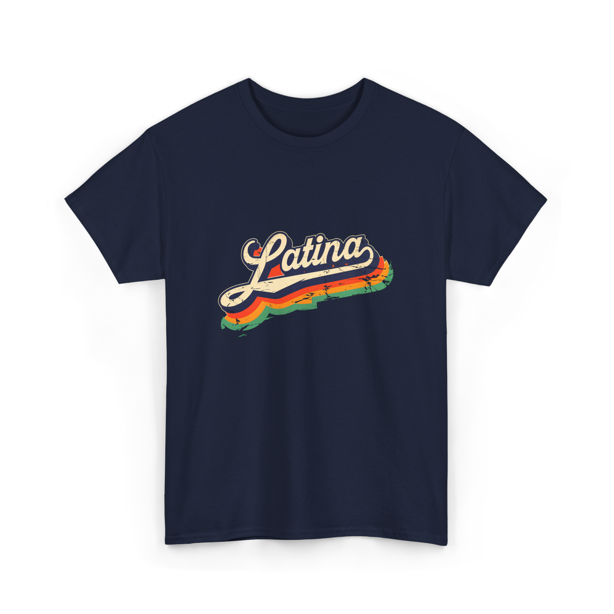 Latina Retro Woman Latina T-Shirt - Navy