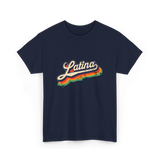 Latina Retro Woman Latina T-Shirt - Navy