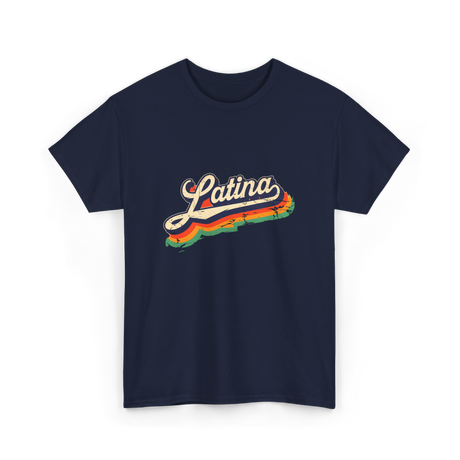 Latina Retro Woman Latina T-Shirt - Navy