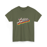 Latina Retro Woman Latina T-Shirt - Military Green