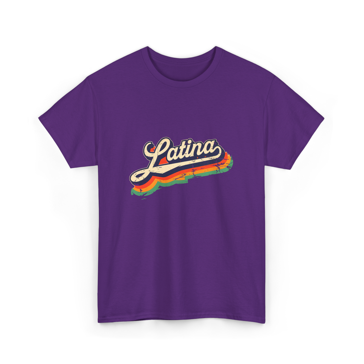 Latina Retro Woman Latina T-Shirt - Purple