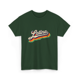 Latina Retro Woman Latina T-Shirt - Forest Green