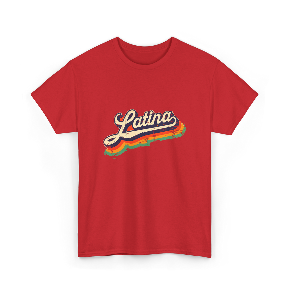 Latina Retro Woman Latina T-Shirt - Red