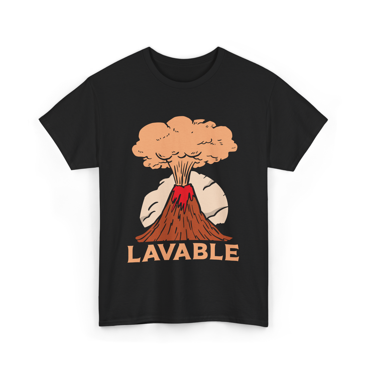 Lavable Volcano Volcanoes Geology T-Shirt - Black