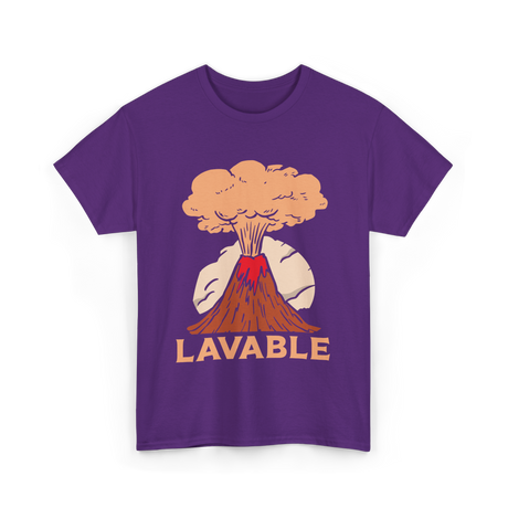 Lavable Volcano Volcanoes Geology T-Shirt - Purple