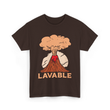 Lavable Volcano Volcanoes Geology T-Shirt - Dark Chocolate