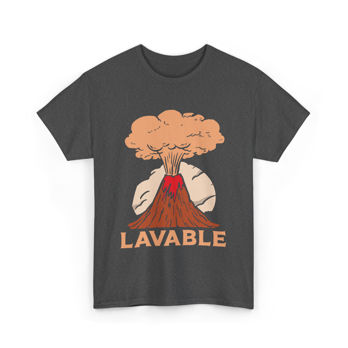 Lavable Volcano Volcanoes Geology T-Shirt - Dark Heather