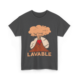 Lavable Volcano Volcanoes Geology T-Shirt - Dark Heather