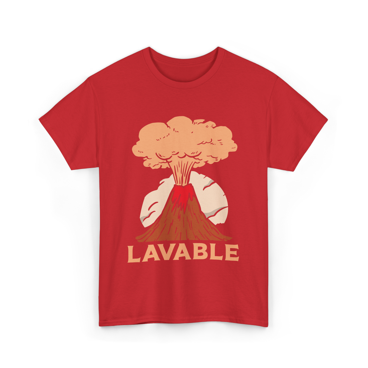 Lavable Volcano Volcanoes Geology T-Shirt - Red