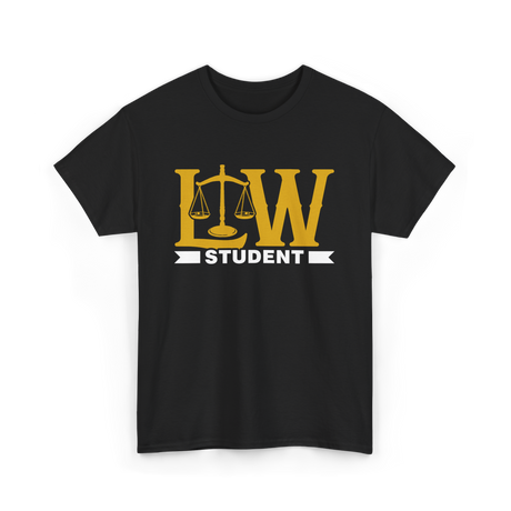 Law Student Law School Attorney T-Shirt - Black