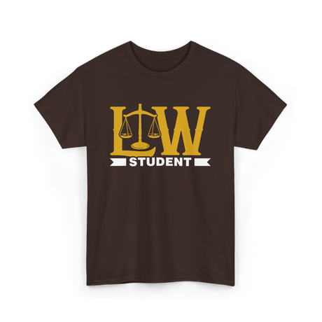 Law Student Law School Attorney T-Shirt - Dark Chocolate