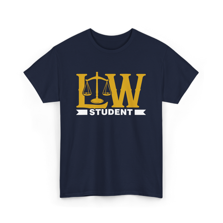 Law Student Law School Attorney T-Shirt - Navy