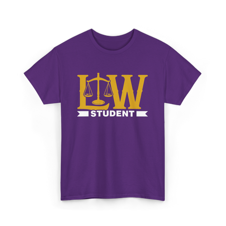 Law Student Law School Attorney T-Shirt - Purple