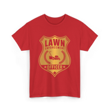 Lawn Enforcement Officer Lawn Care T-Shirt - Red