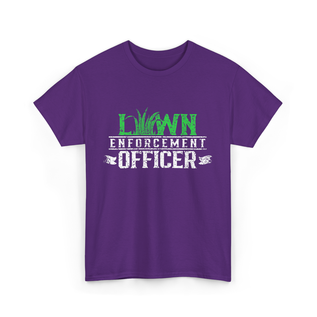 Lawn Enforcement Officer Lawn Care T-Shirt - Purple