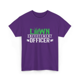 Lawn Enforcement Officer Lawn Care T-Shirt - Purple