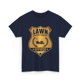 Lawn Enforcement Officer Lawn Care T-Shirt - Navy