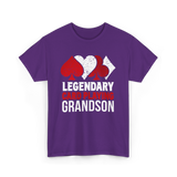 Legendary Card Player Grandson Cards T-Shirt - Purple