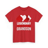 Legendary Card Player Grandson Cards T-Shirt - Red