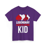 Legendary Kid Playing Cards Player T-Shirt - Purple