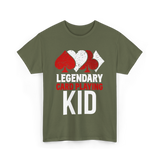 Legendary Kid Playing Cards Player T-Shirt - Military Green