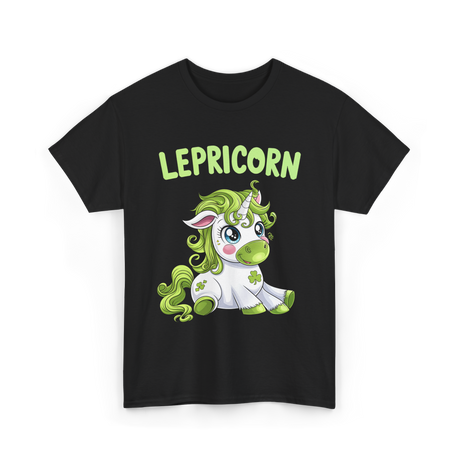 Lepricorn Unicorn St. Patrick's Day T-Shirt - Black