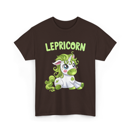 Lepricorn Unicorn St. Patrick's Day T-Shirt - Dark Chocolate