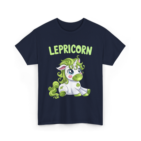 Lepricorn Unicorn St. Patrick's Day T-Shirt - Navy