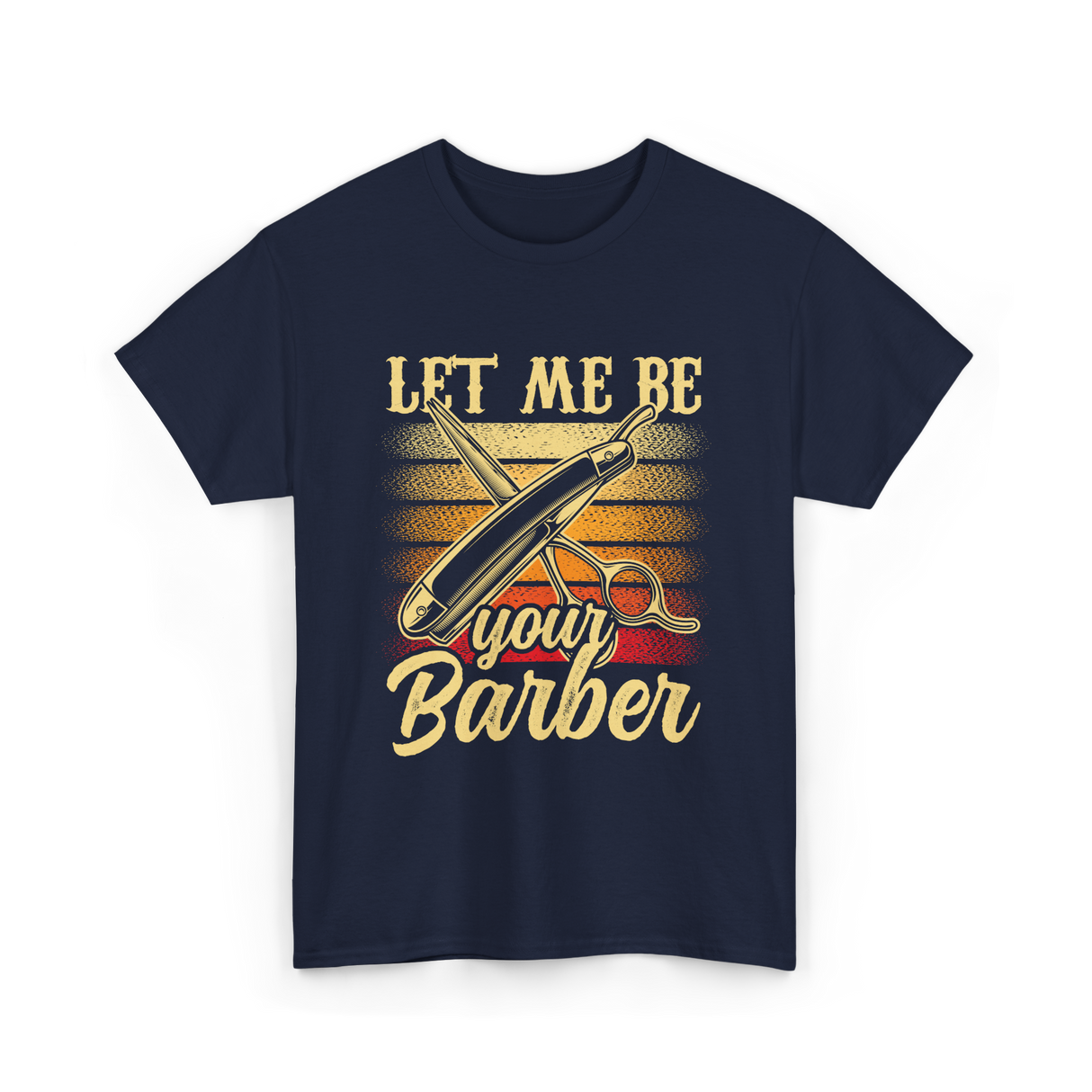 Let Me Be Your Barber T-Shirt - Navy