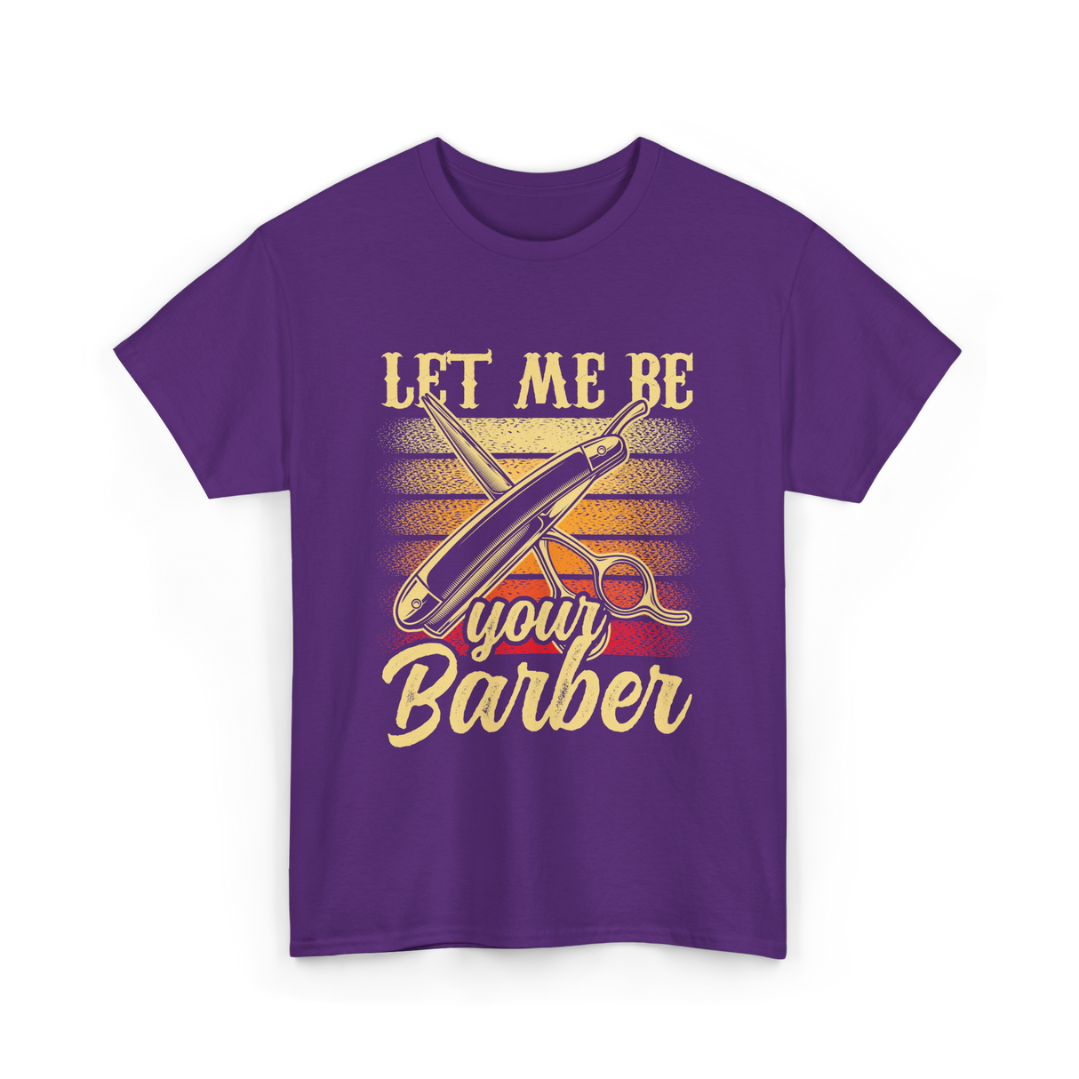 Let Me Be Your Barber T-Shirt - Purple