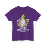 Let The Shenanigans Begin Gnome T-Shirt - Purple