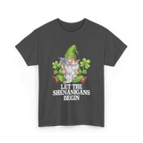 Let The Shenanigans Begin Gnome T-Shirt - Dark Heather