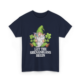 Let The Shenanigans Begin Gnome T-Shirt - Navy