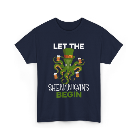 Let The Shenanigans Begin Irish T-Shirt - Navy