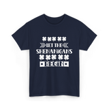 Let The Shenanigans Begin St Patricks Day T-Shirt - Navy