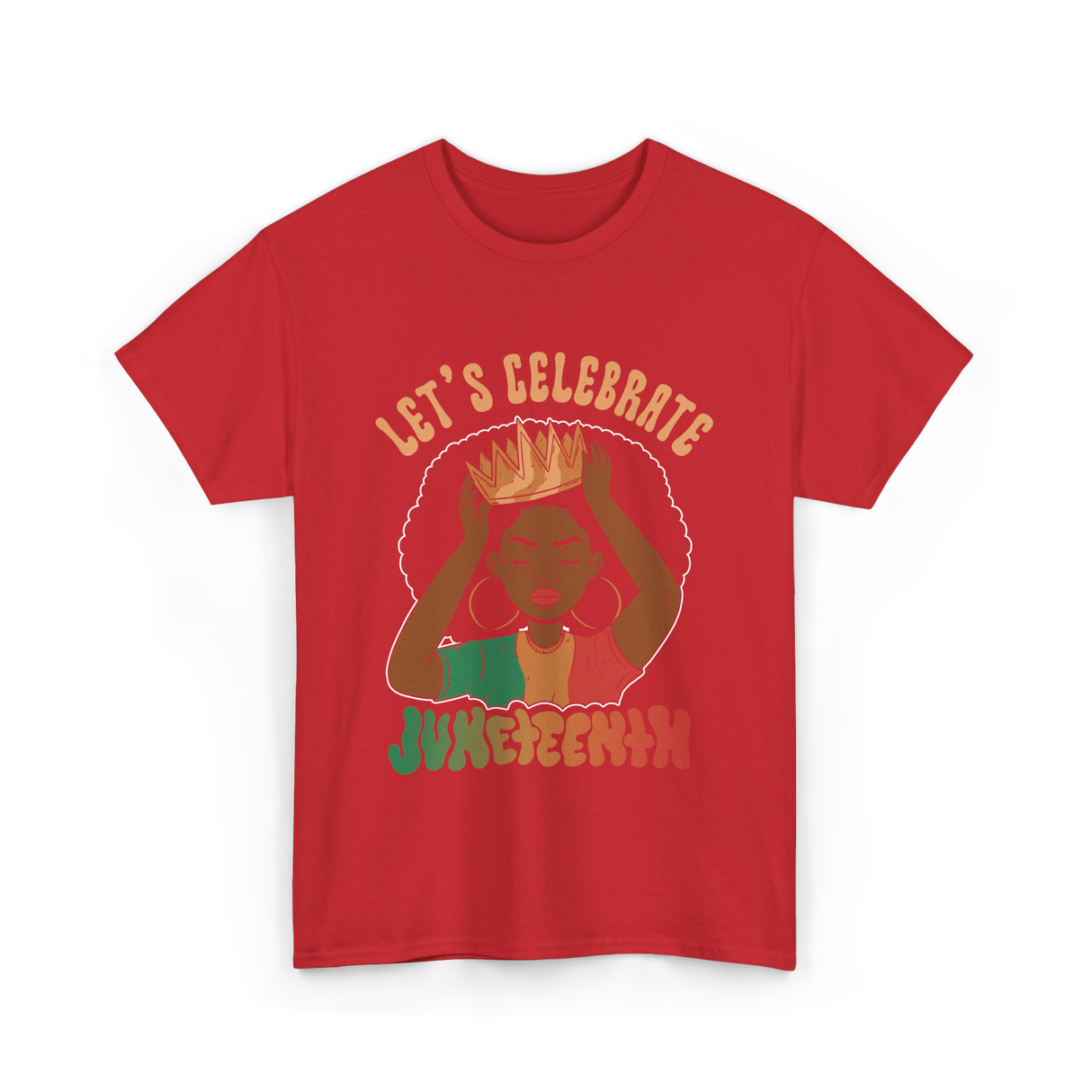 Lets Celebrate Juneteenth Black Culture T-Shirt - Red