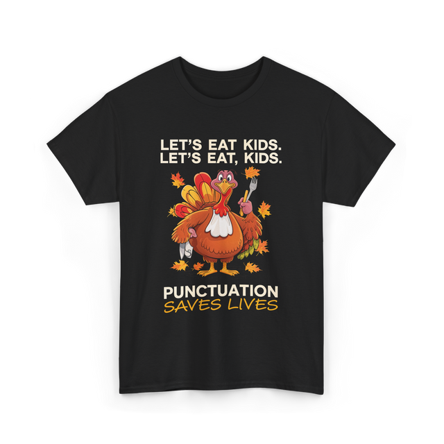 Lets Eat Kids Punctuation T-Shirt - Black