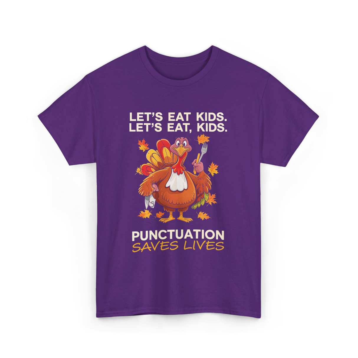 Lets Eat Kids Punctuation T-Shirt - Purple