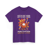 Lets Eat Kids Punctuation T-Shirt - Purple