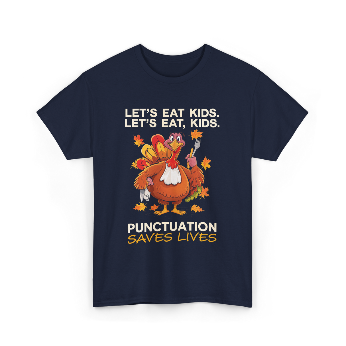 Lets Eat Kids Punctuation T-Shirt - Navy