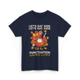 Lets Eat Kids Punctuation T-Shirt - Navy