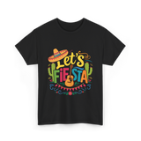 Let's Fiesta Guitar Cactus T-Shirt - Black