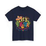 Let's Fiesta Guitar Cactus T-Shirt - Navy