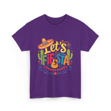 Let's Fiesta Guitar Cactus T-Shirt - Purple