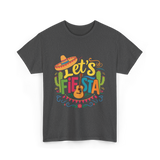 Let's Fiesta Guitar Cactus T-Shirt - Dark Heather