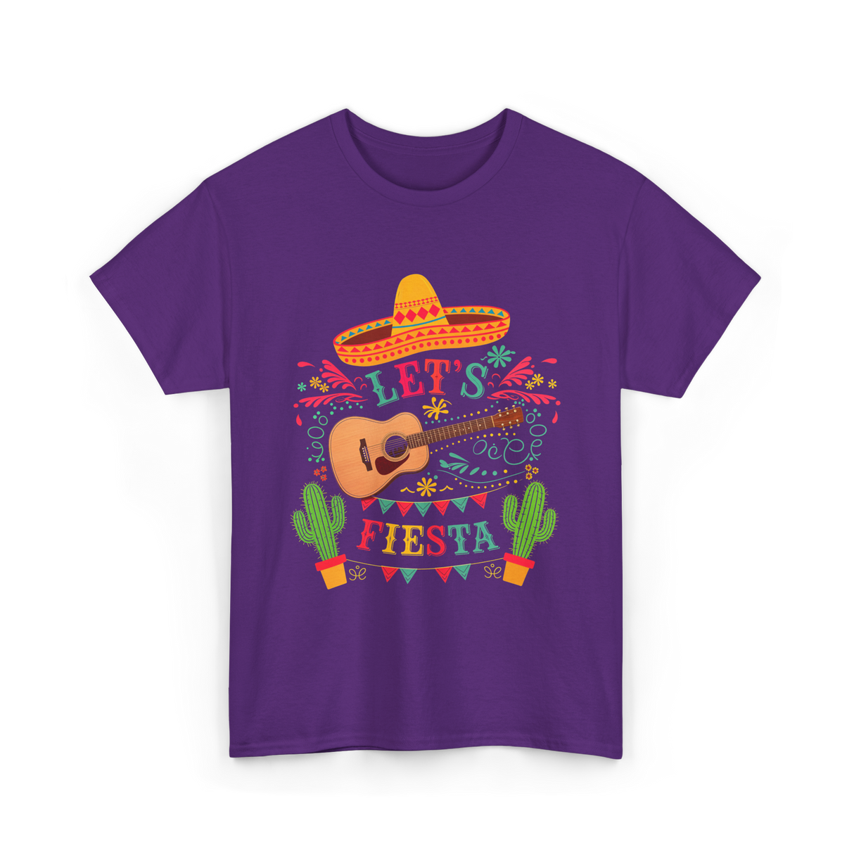 Let's Fiesta Guitar Fiesta T-Shirt - Purple