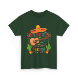 Let's Fiesta Guitar Fiesta T-Shirt - Forest Green