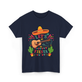 Let's Fiesta Guitar Fiesta T-Shirt - Navy